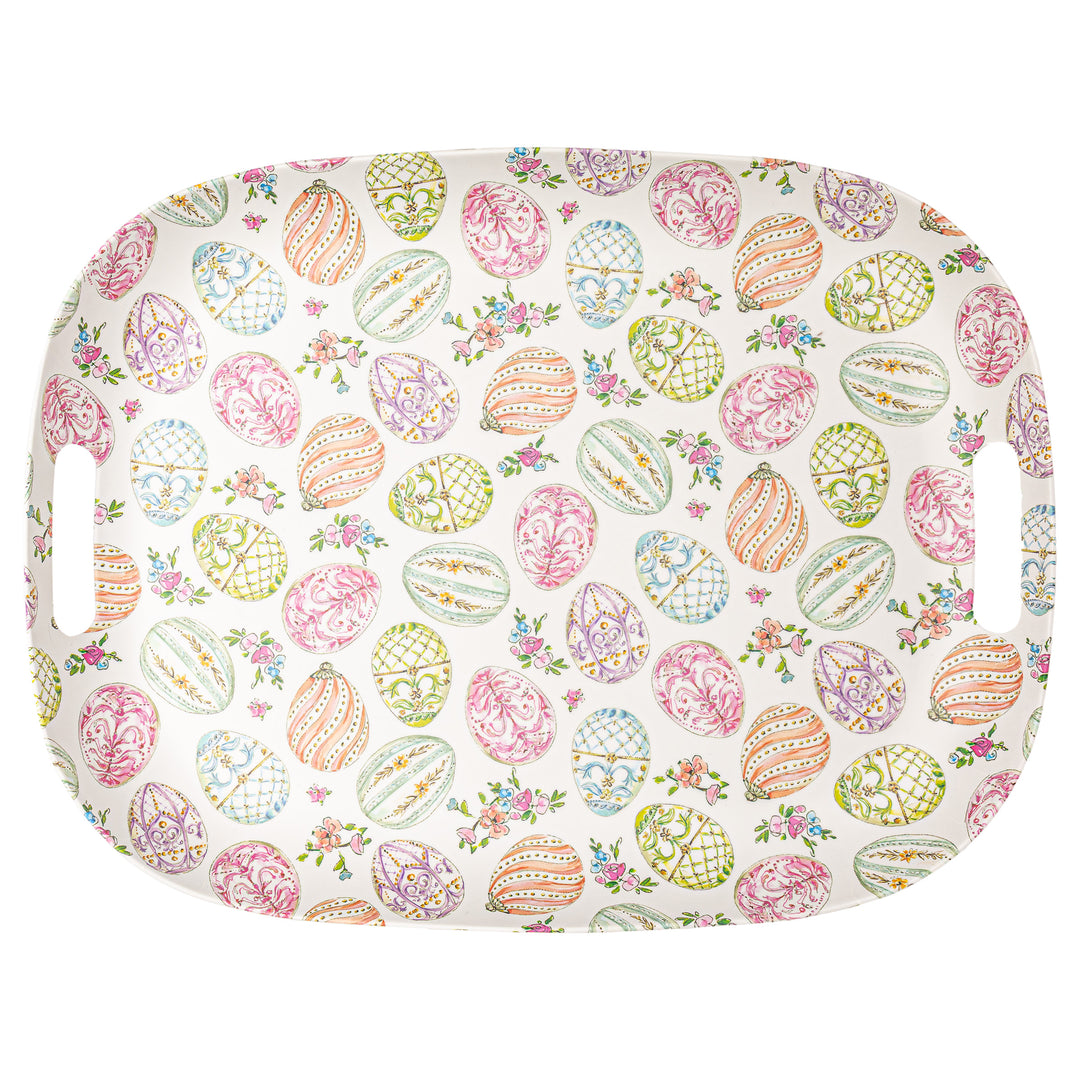 Gilded Egg Melamine Tray