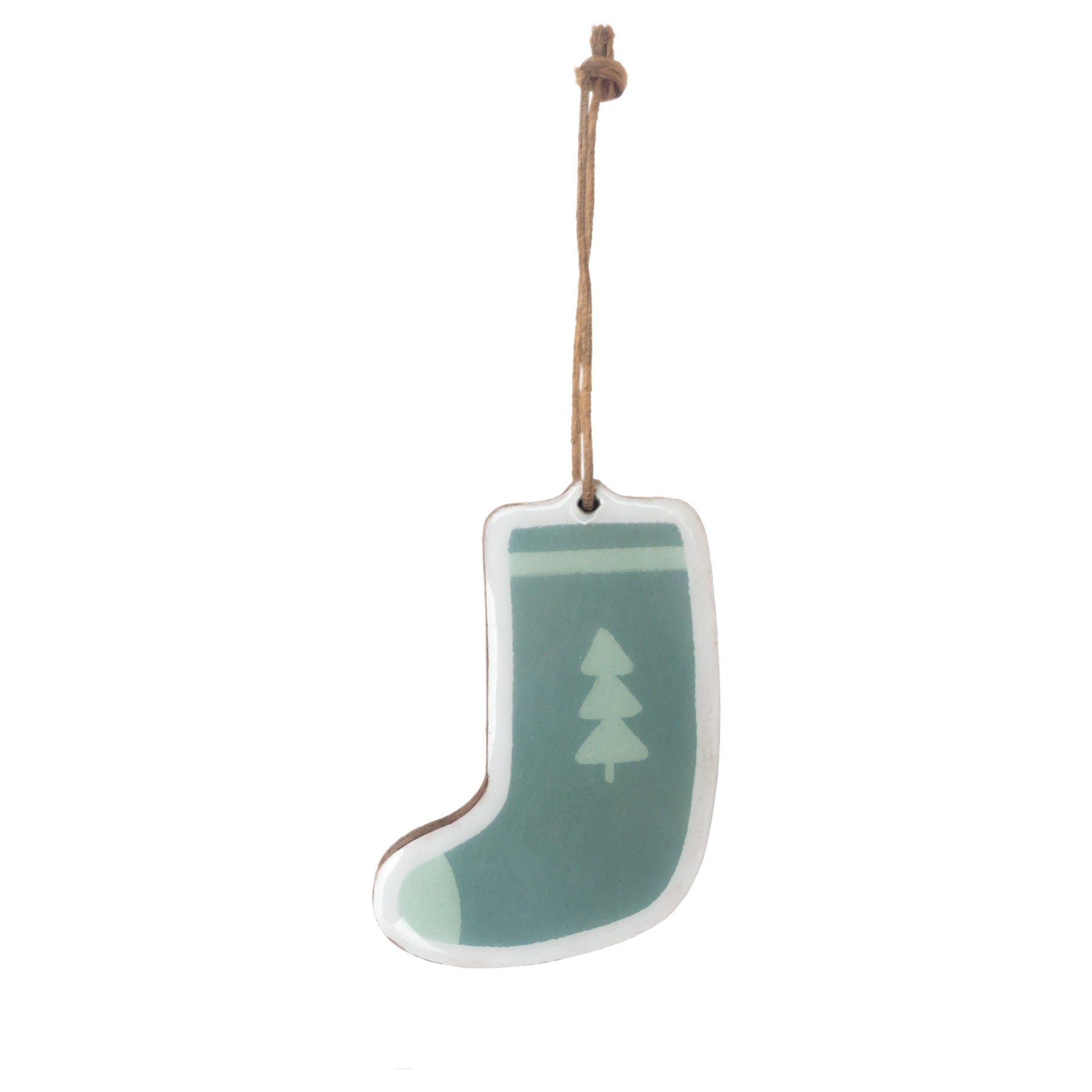 Blue Stocking Ornament
