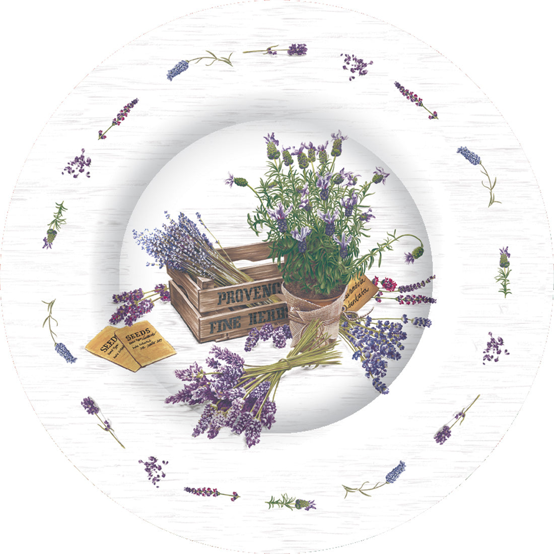 The Flavor Of Provence Round Dinner Plate
