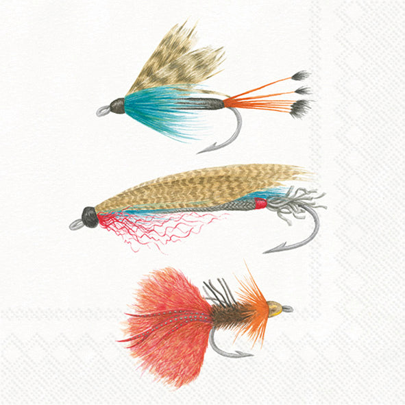 Gone Fishing Cocktail Napkin