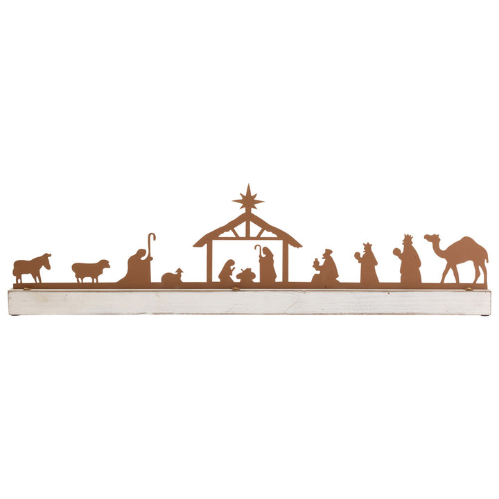 Gold and White Nativity Advent Calendar