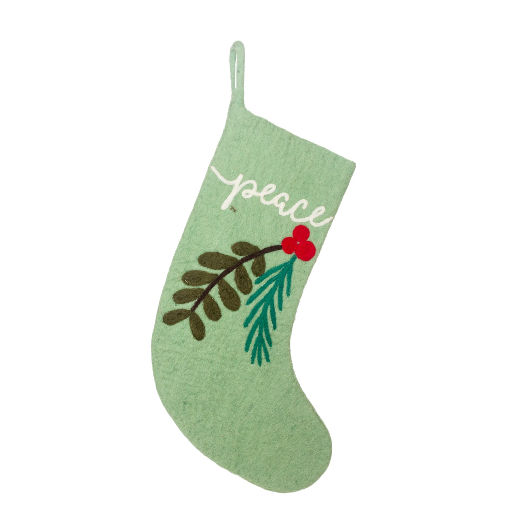Peace Felt Stocking
