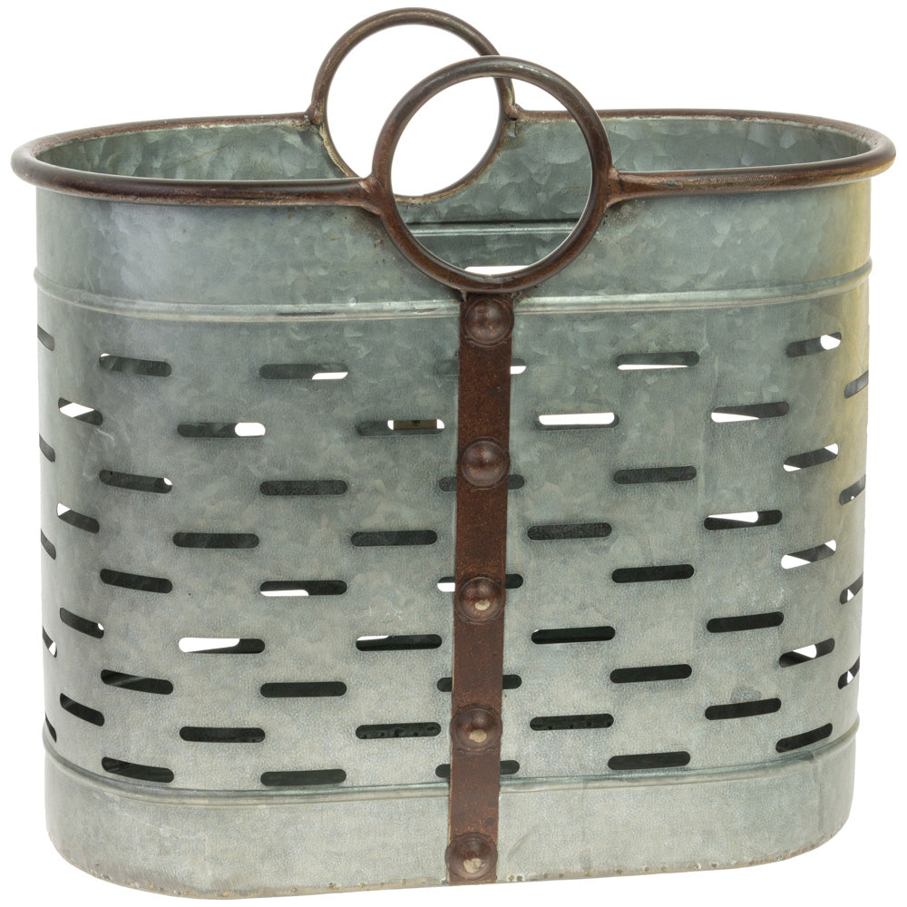 Oval Nesting Metal Baskets (Set of 2)