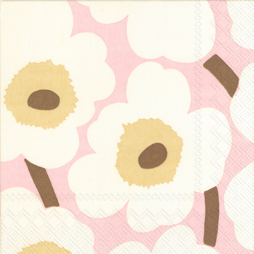 Unikko rose cream Cocktail Napkin