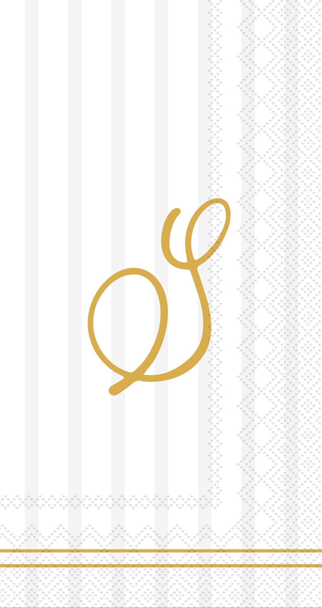 Chic Monogram S Guest Towel cream