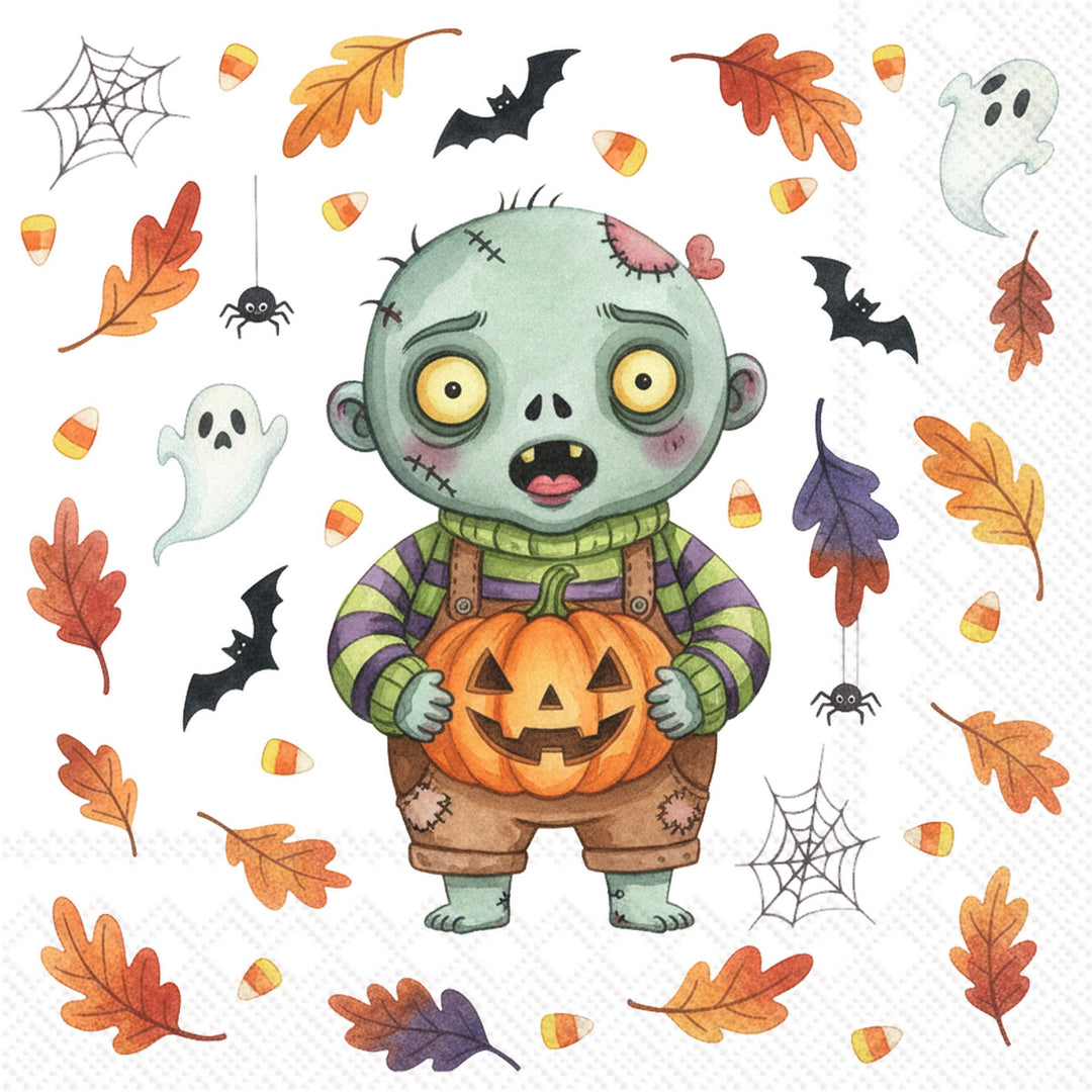 Zombie Kid Cocktail Napkin