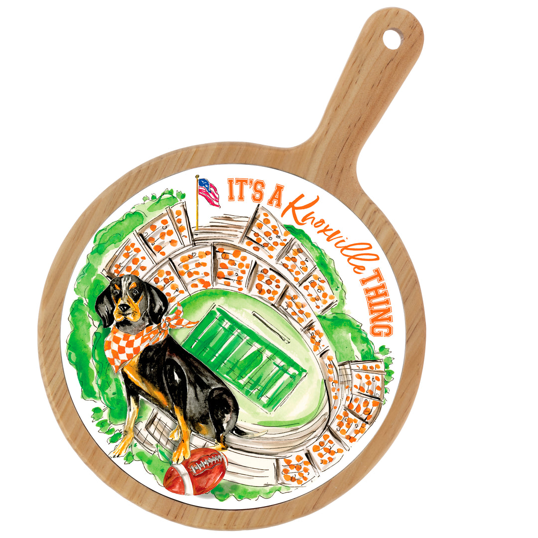 Orange Coonhound Stadium Cheeseboard