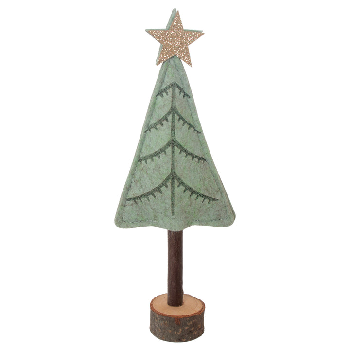 Felted Trees On Stand (Set of 2)
