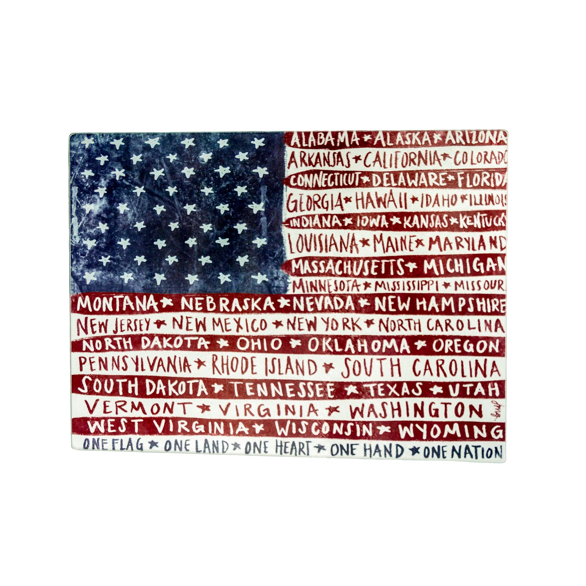 One Flag One Nation Large Cutting Board