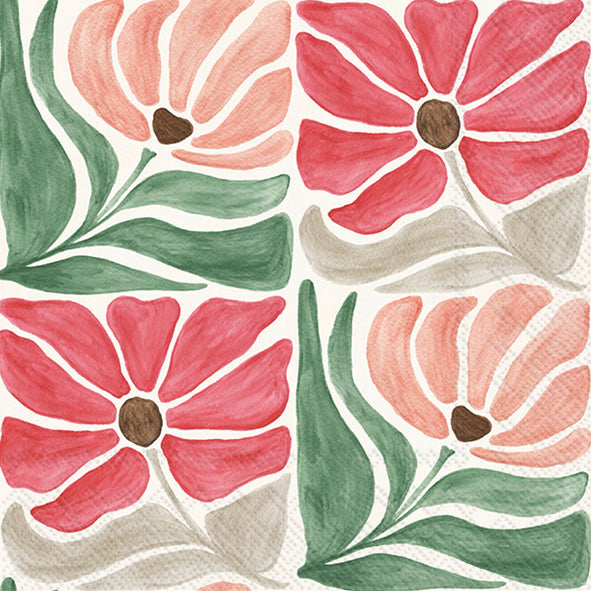 Modern Petals Pattern Lunch Napkin