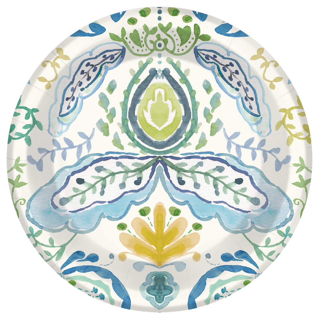 Azure &amp; Ivy Round Dessert Plate