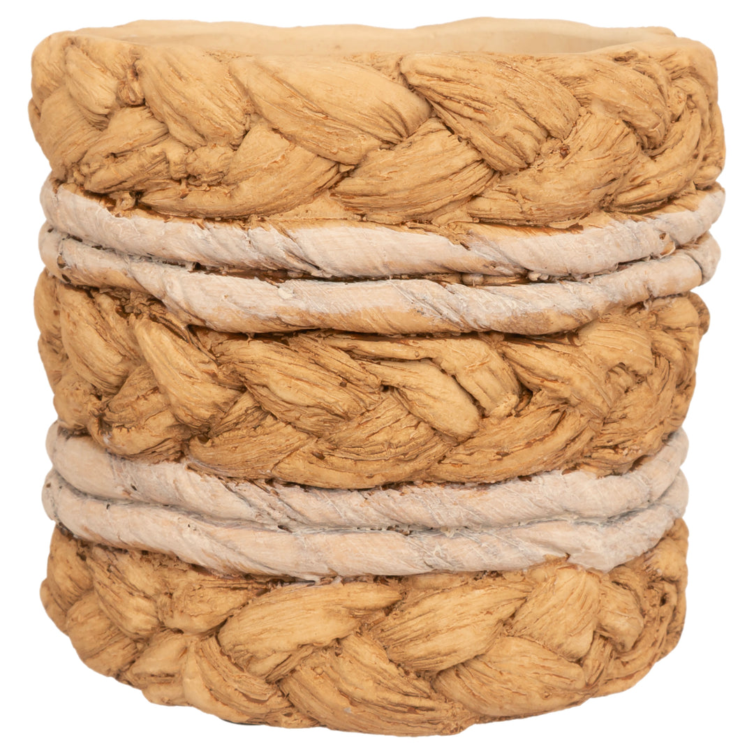 Braided Cement Planter Large