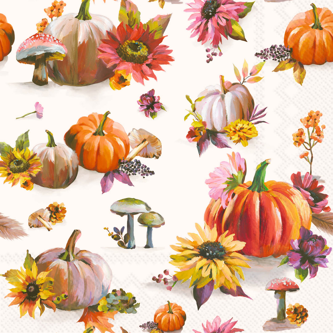 Soft Pumpkin Allover Lunch Napkin