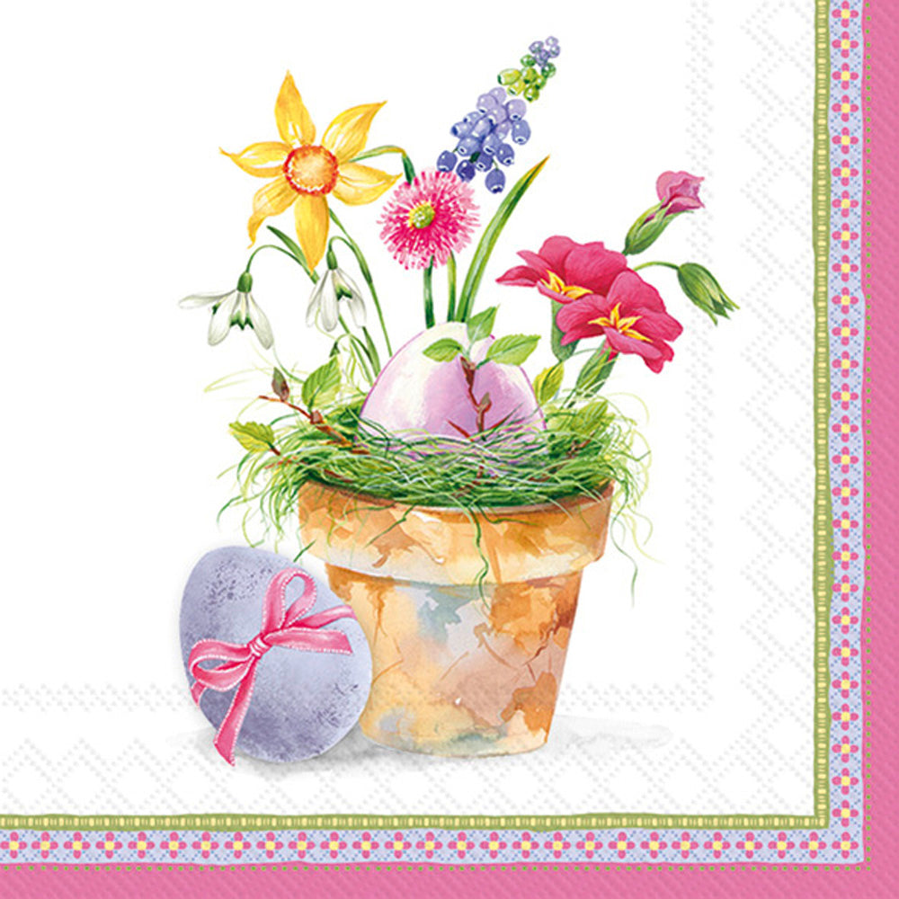 Flower Easter Eggs Lunch Napkin