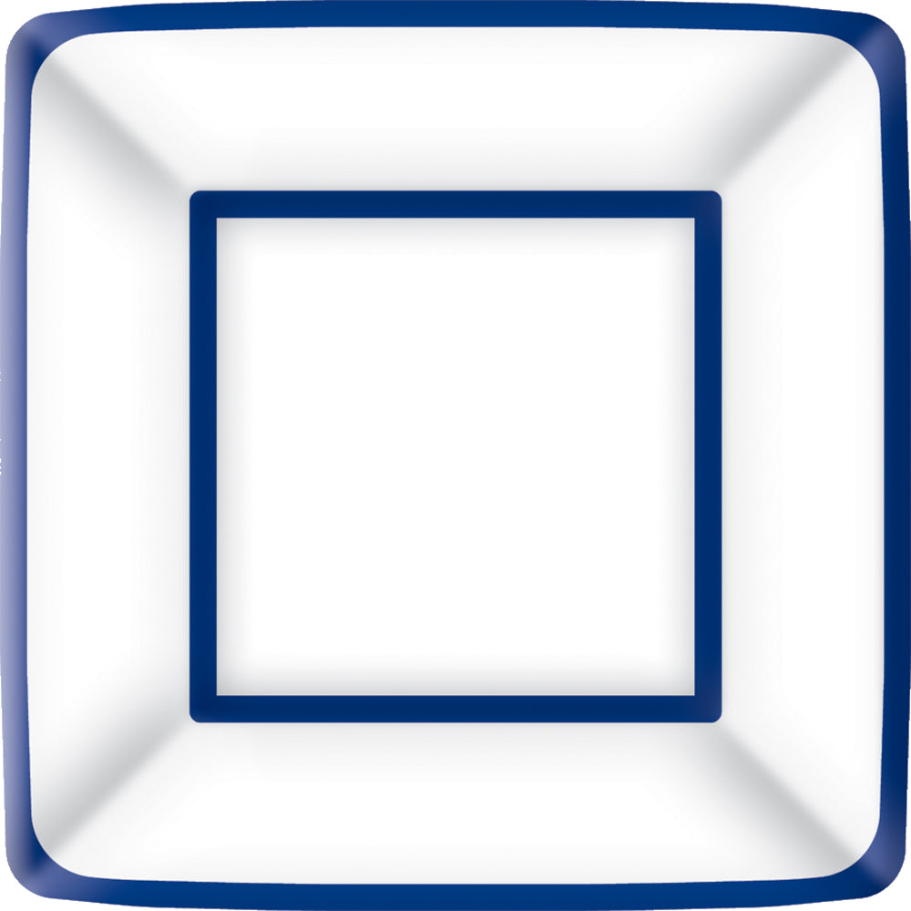 7 SQ PLT/CLASSIC SQUARE blue/white