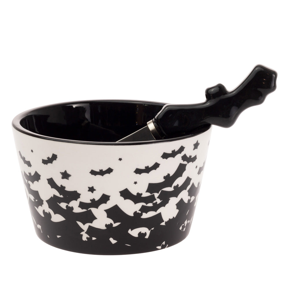 Bats Bowl & Spreader Set