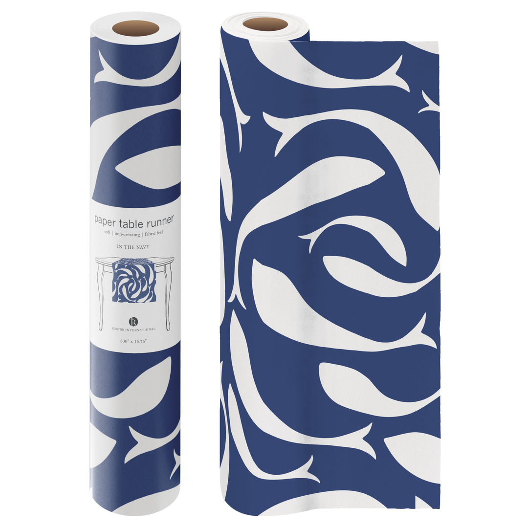 In the Navy Paper Table Runner
