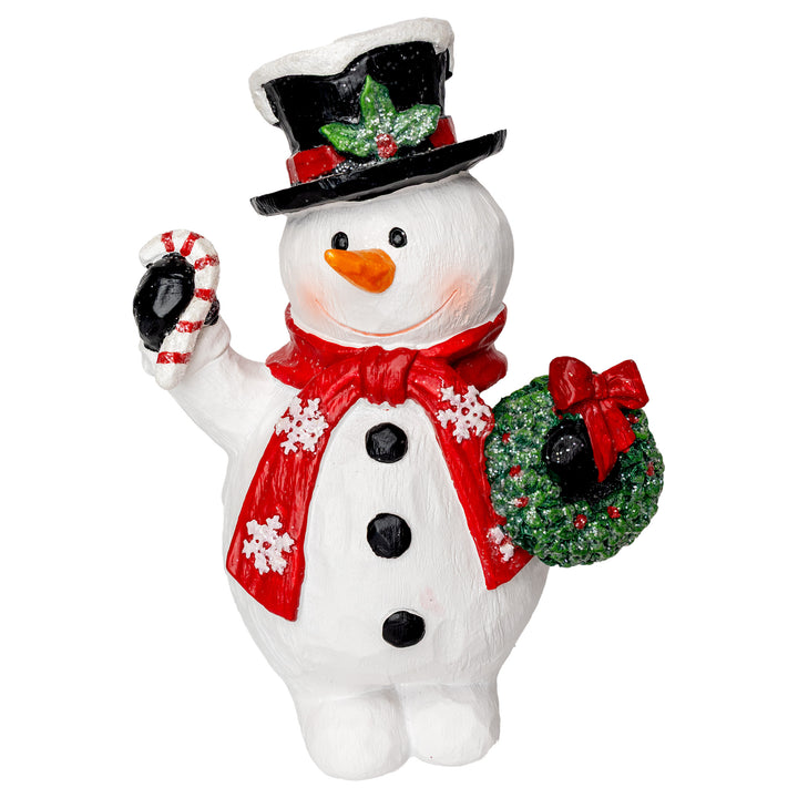 Jack Snowman With Wreath Black Hat