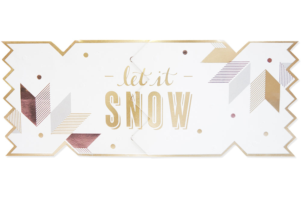 Luxe Snowflake Cracker Card