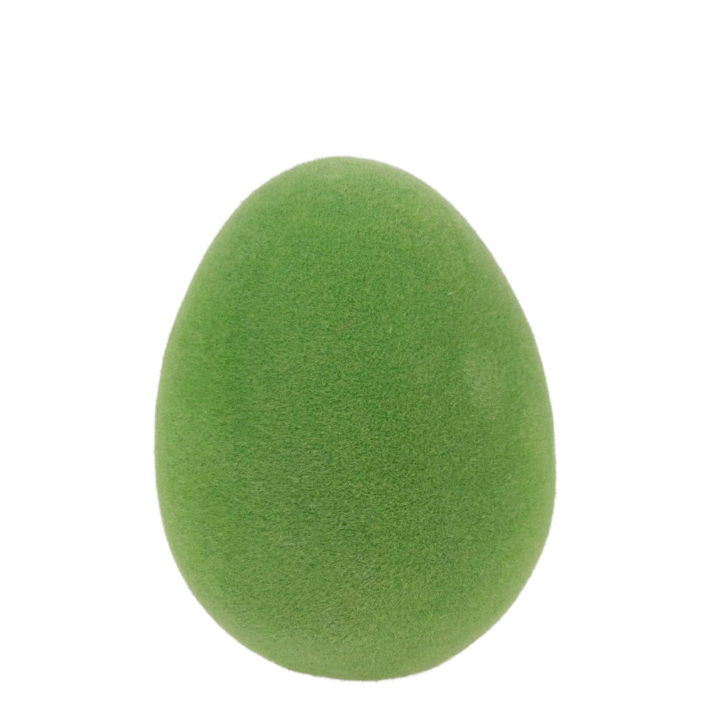 Green Flocked Egg Small