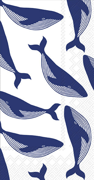 Whales Guest Towel