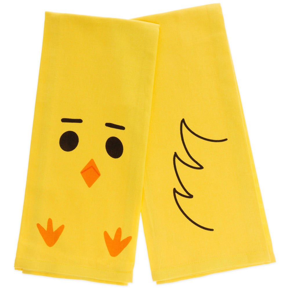 Yellow Chick Tea Towels (Set of 2)
