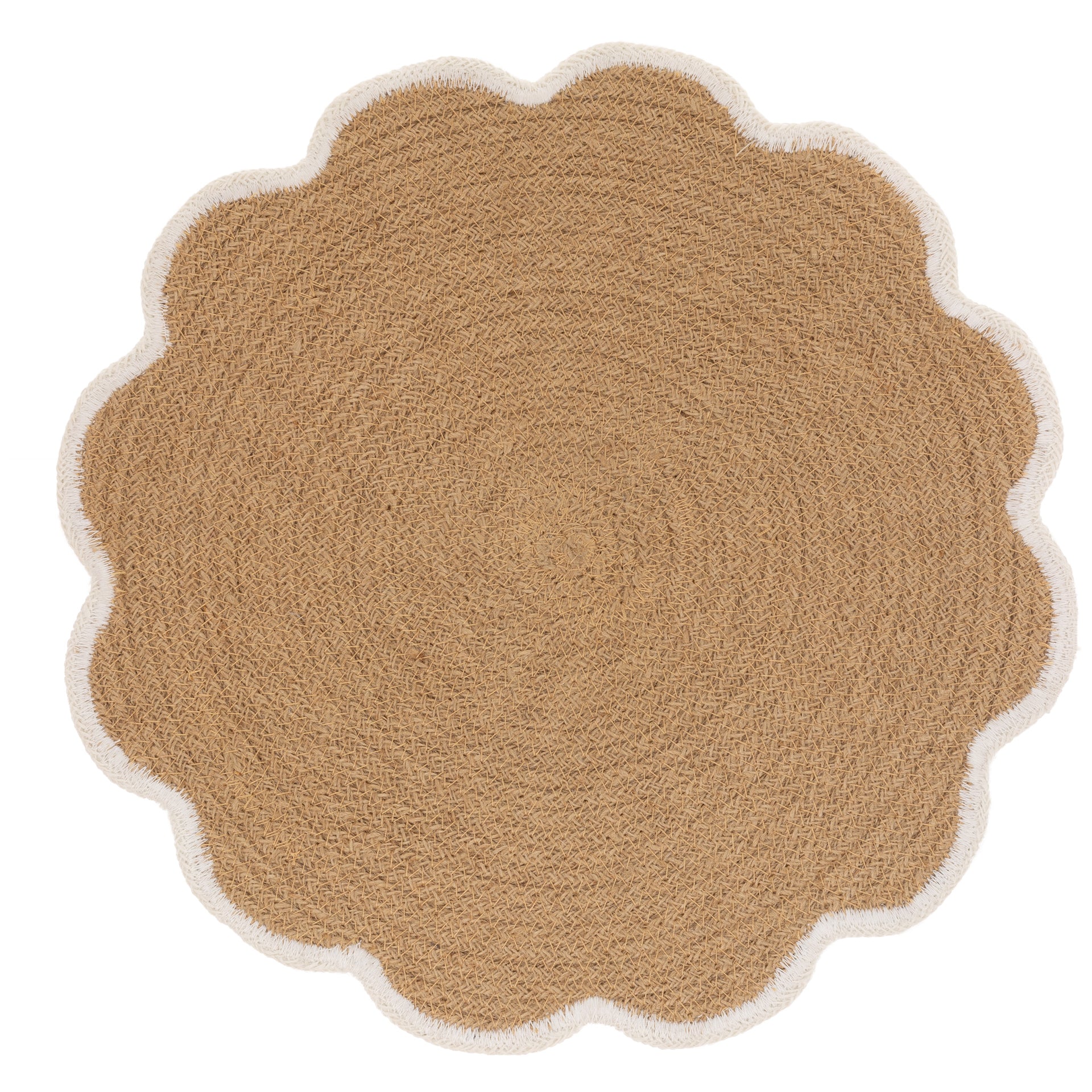 Natural Scalloped Placemat