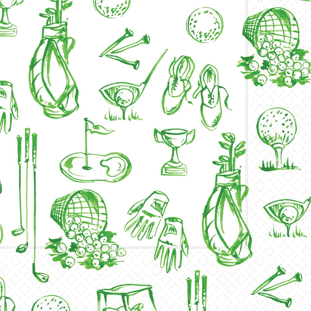 Golf Gear Cocktail Napkin