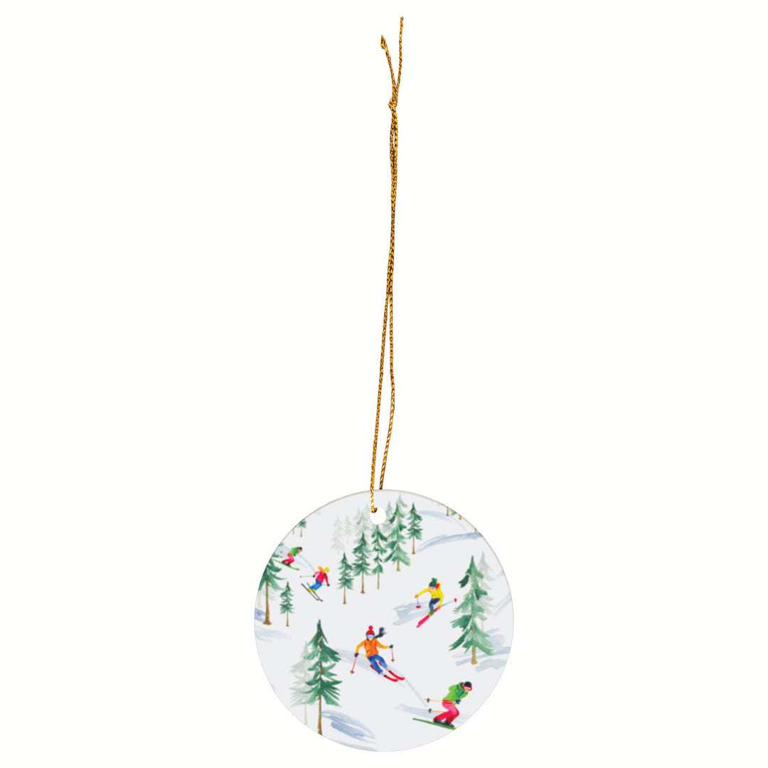 Down The Slope Run Ornament