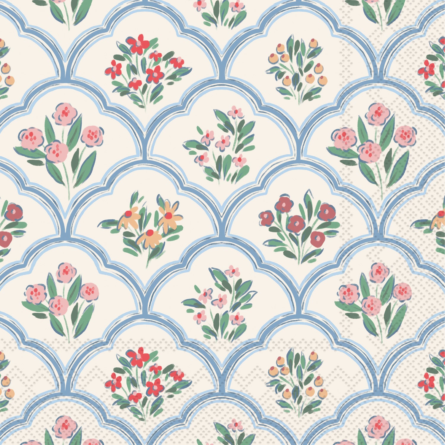 Joyful Lattice Cocktail Napkin