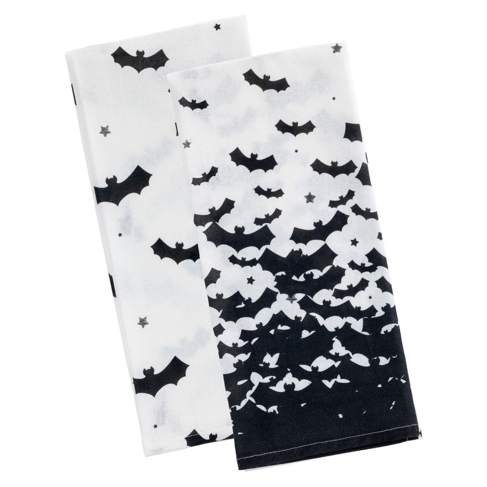 BATS TEA TOWELS S/2