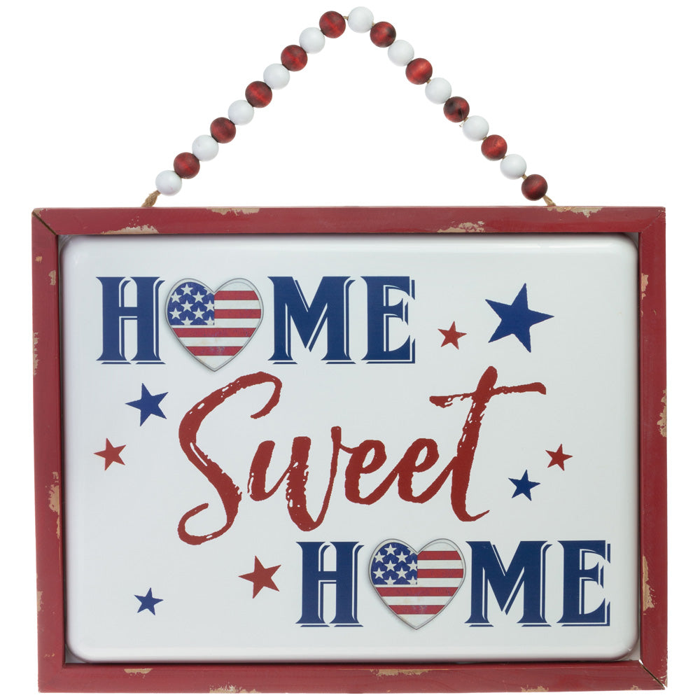 PATRIOTIC HOME SWEET HOME SIGN