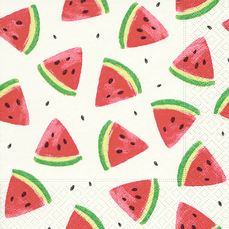 Watermelon Wedges Cocktail Napkin