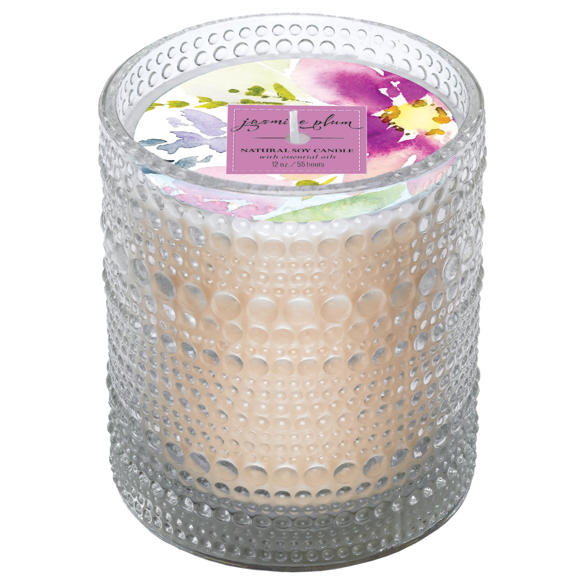 Jasmine Plum Soy Candle 12 oz.