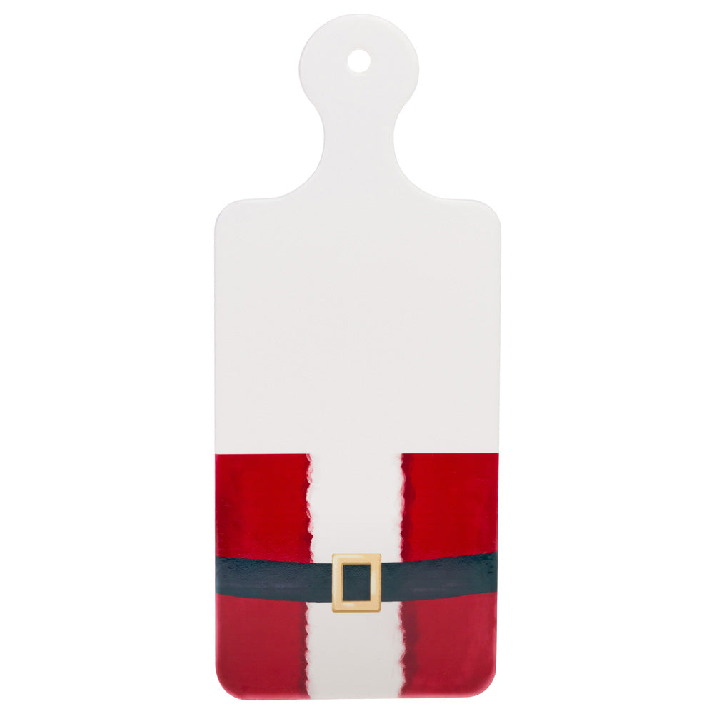 Santa Suit Handled Trivet Tray