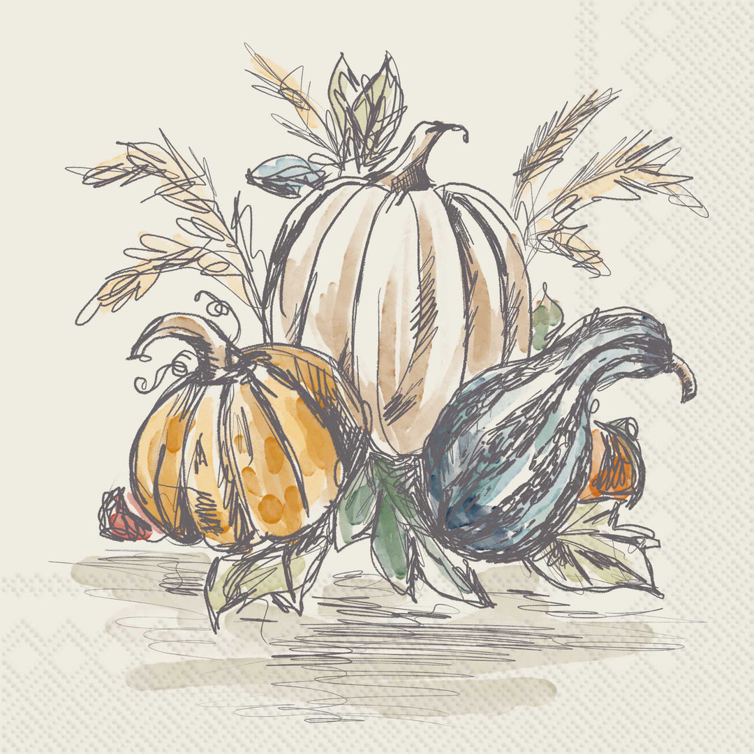 Fall Toile Lunch Napkin