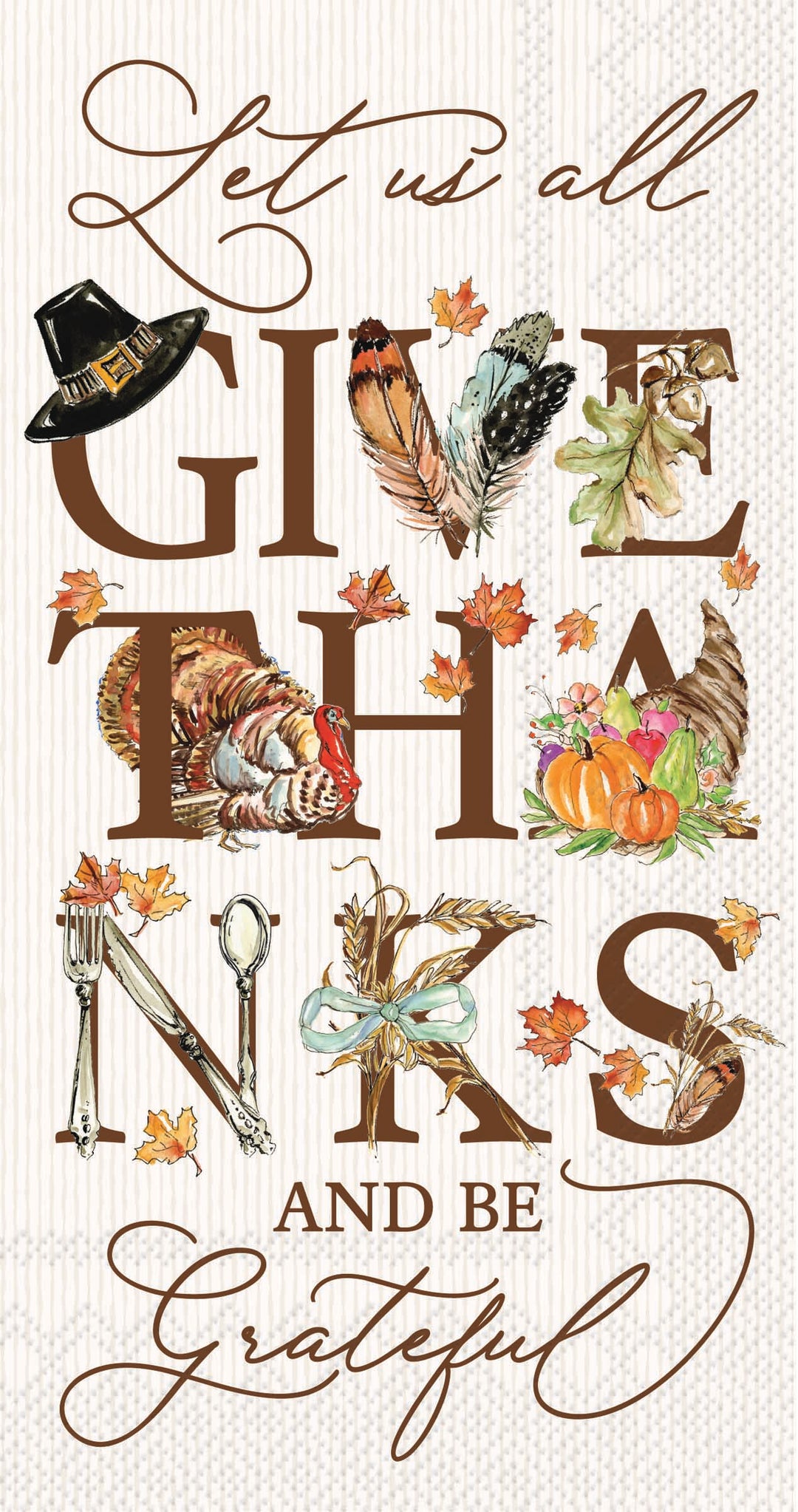 Thanksgiving Thanks Guest Towel