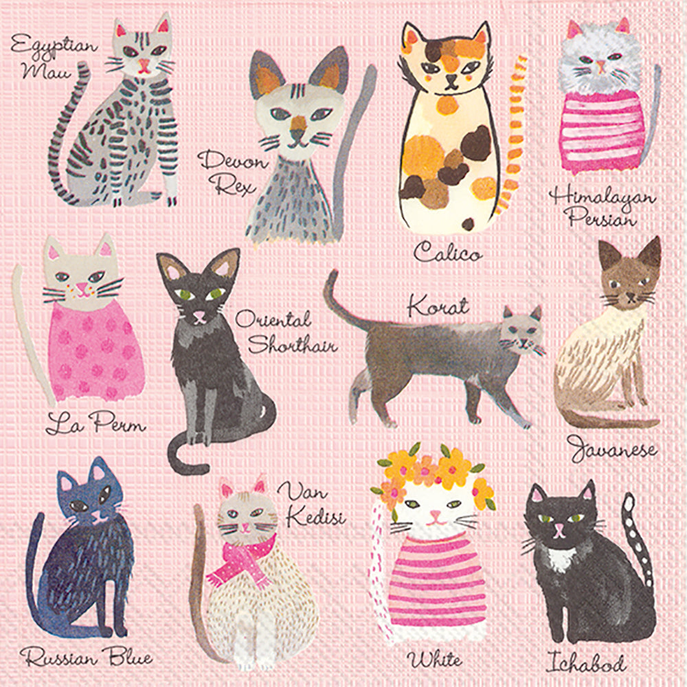 Cool Cats Cocktail Napkin