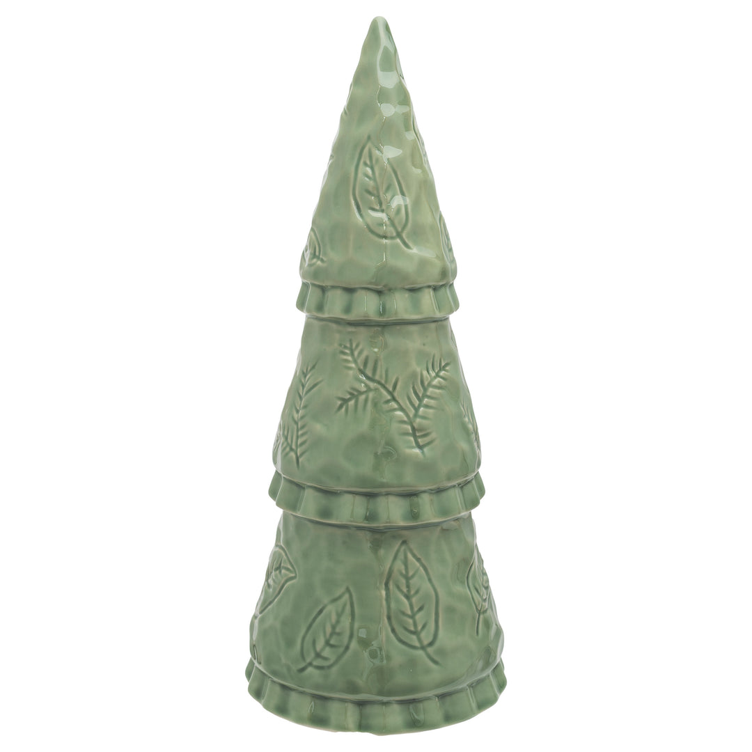 Etched Green Tree Large