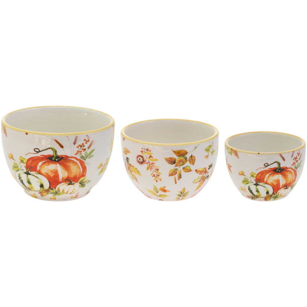 Pumpkin Love Prep Bowls (Set of 3)