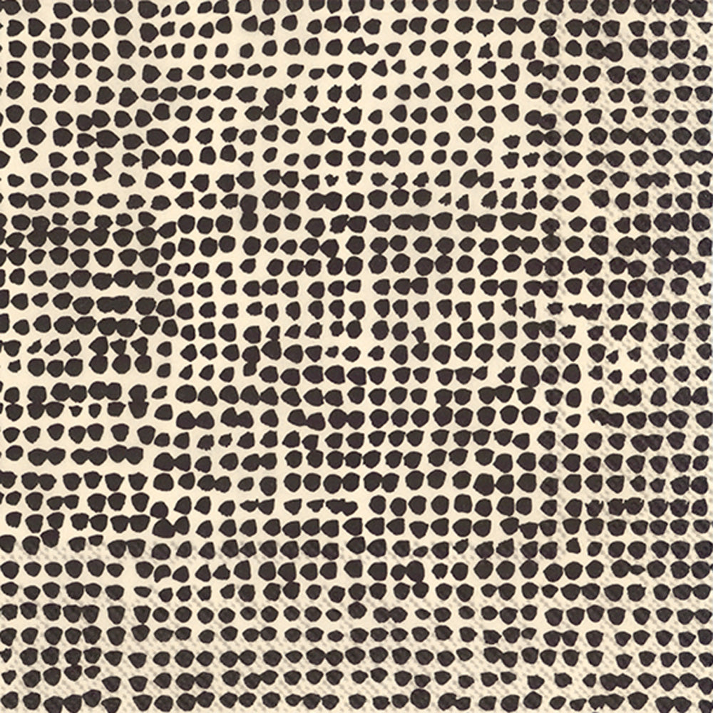 Orkanen Cocktail Napkin Linen Black