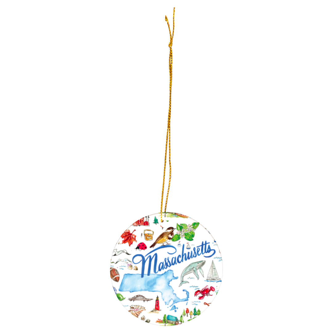 Massachusetts State Ornament