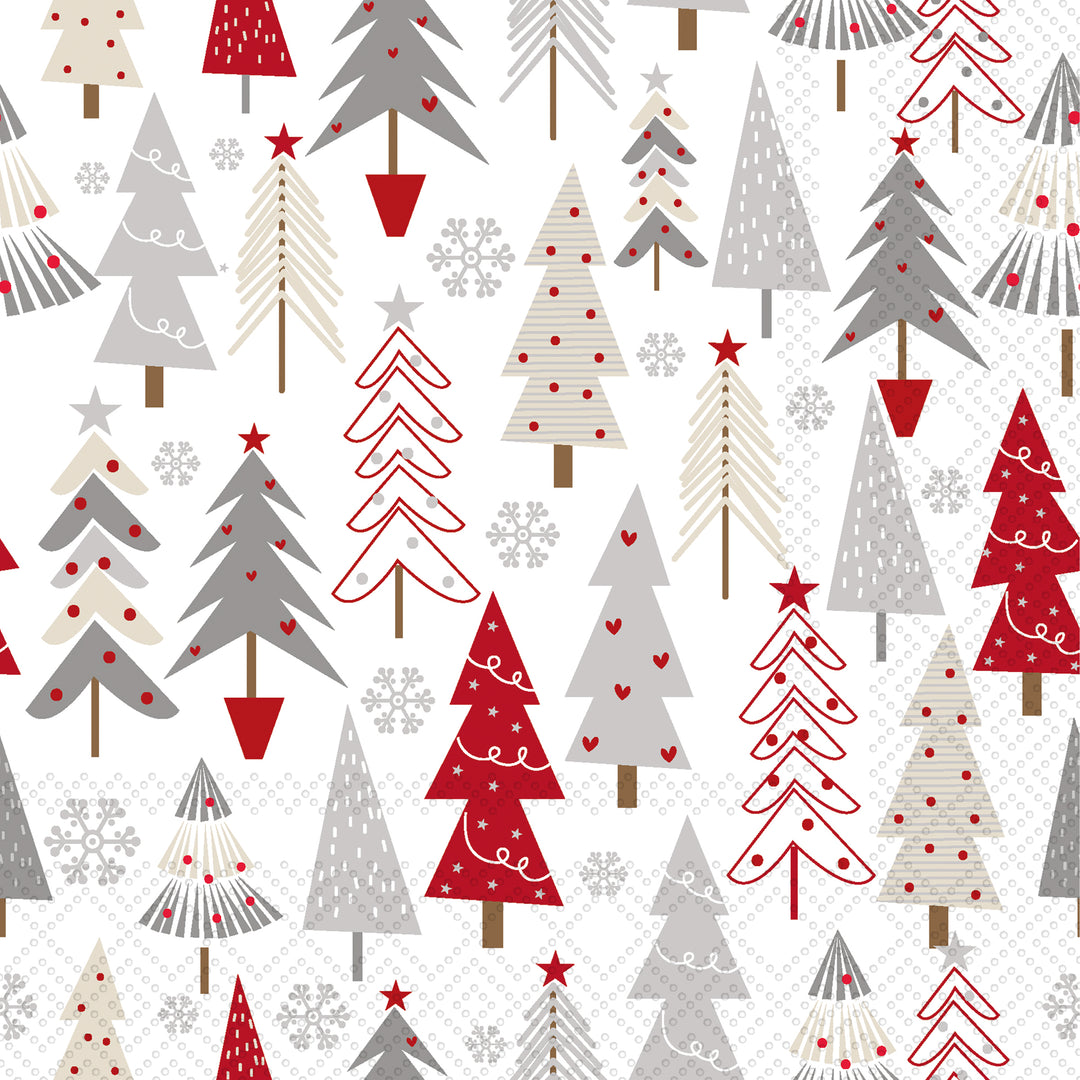 Trees All Over Cocktail Napkin