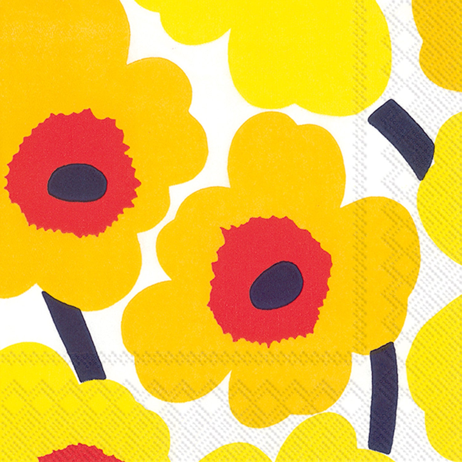Unikko Lunch Napkin dark yellow