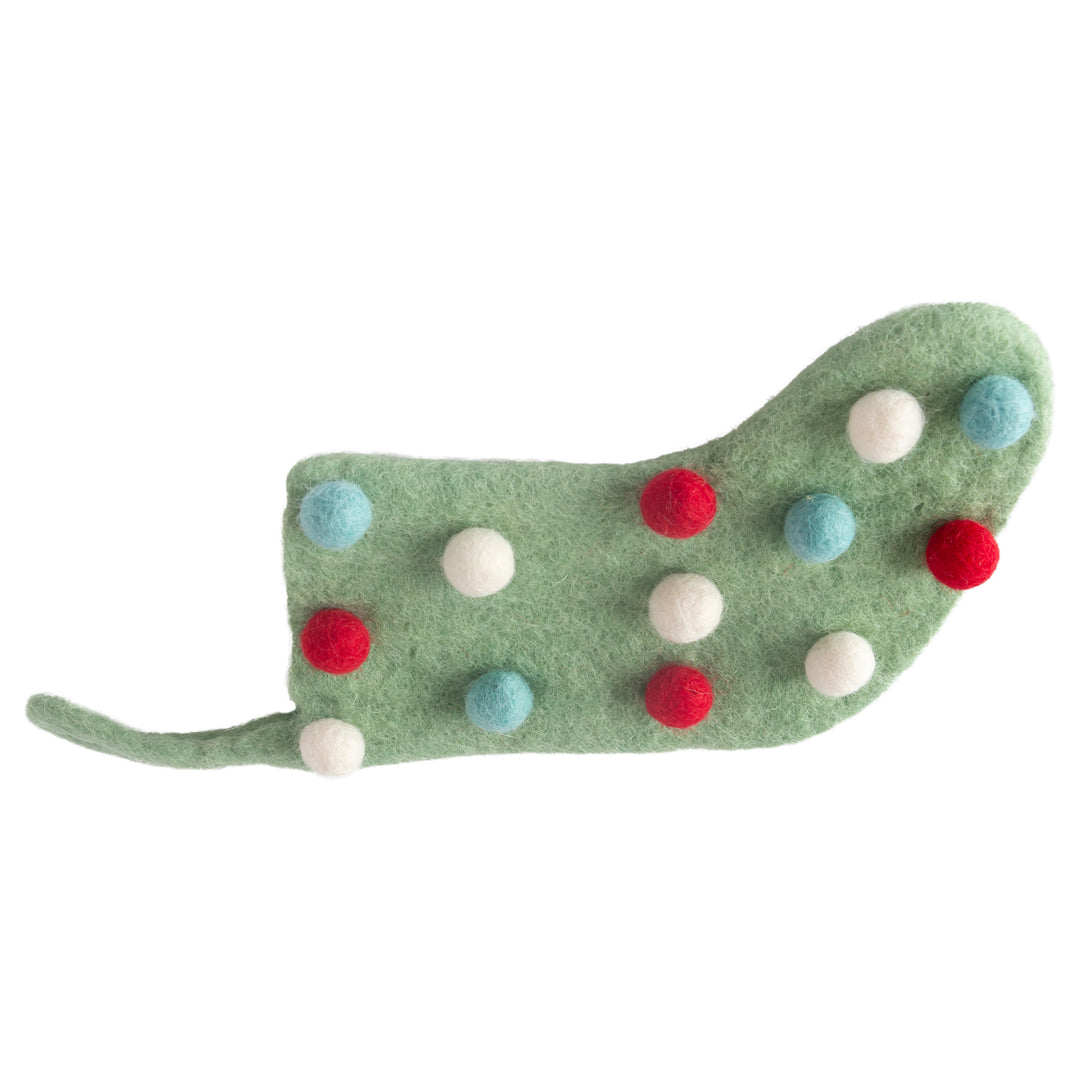 Green Dotted Mini Stocking