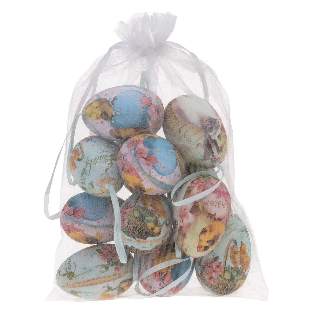 Chicks and Bunnies Bagged Eggs (Set of 12)