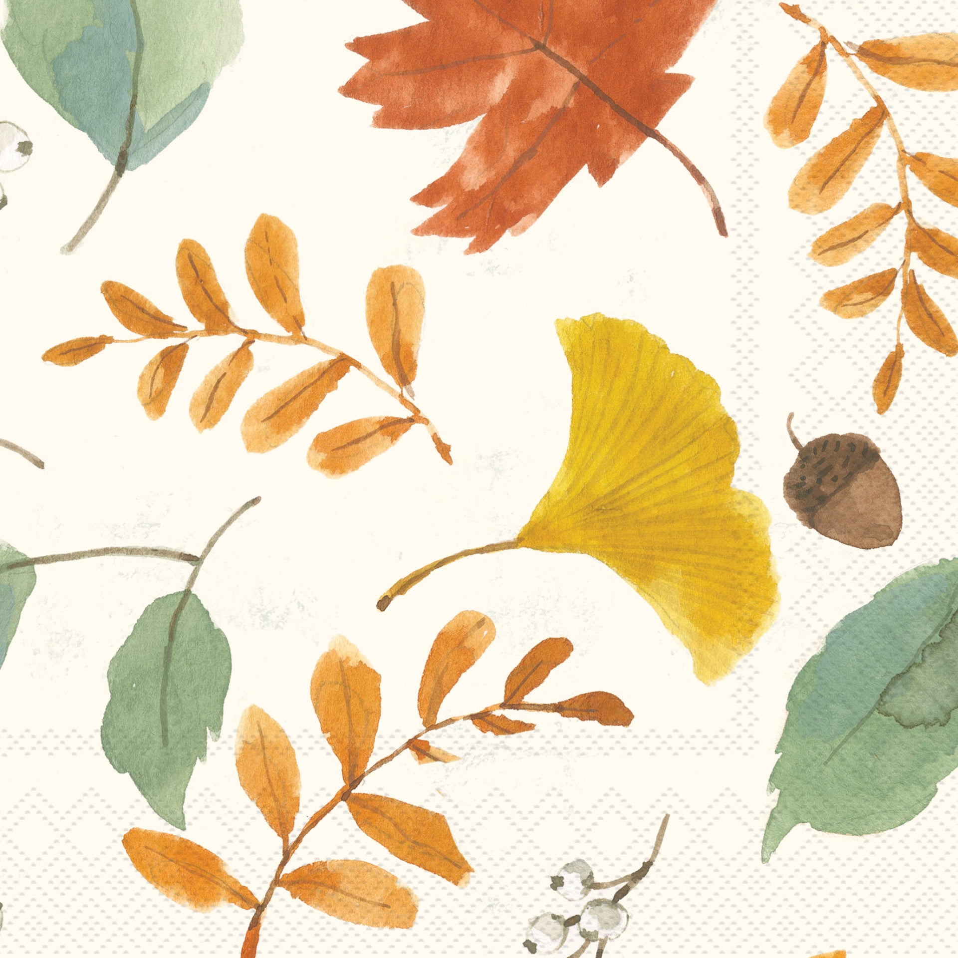 Harvest Leaves Allover Lunch Napkin