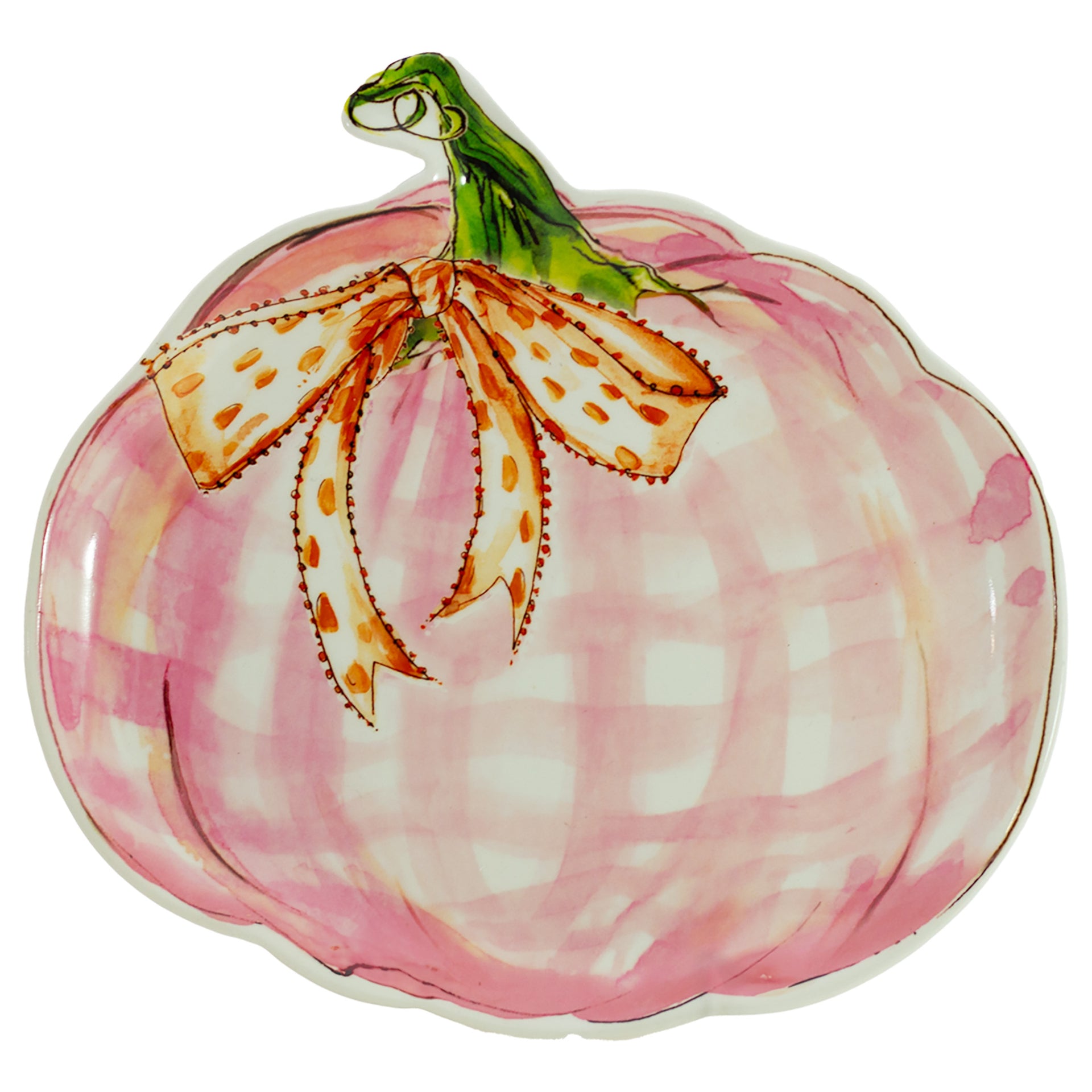 Pink Pumpkin Plate