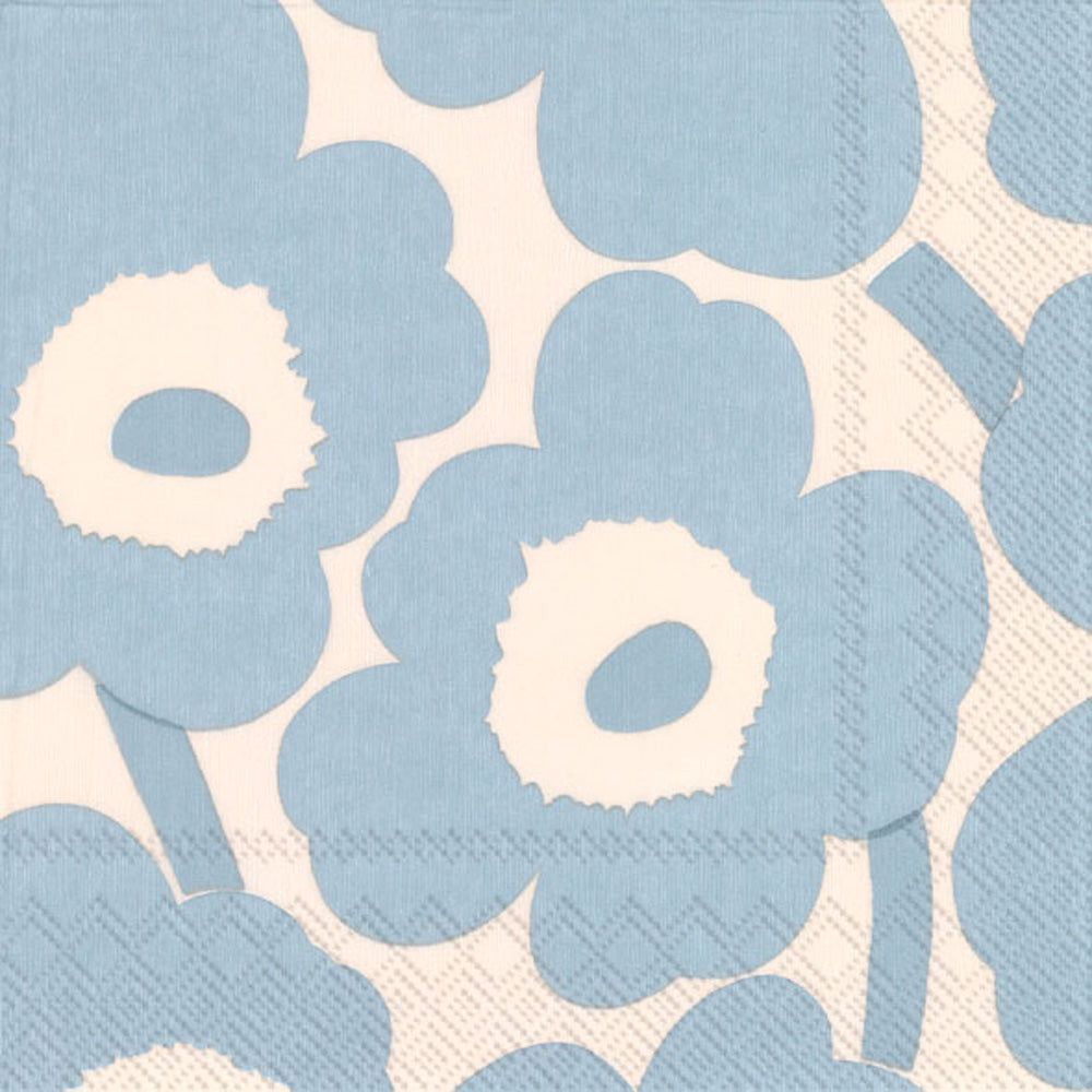 Unikko Lunch Napkin Cream Light Blue