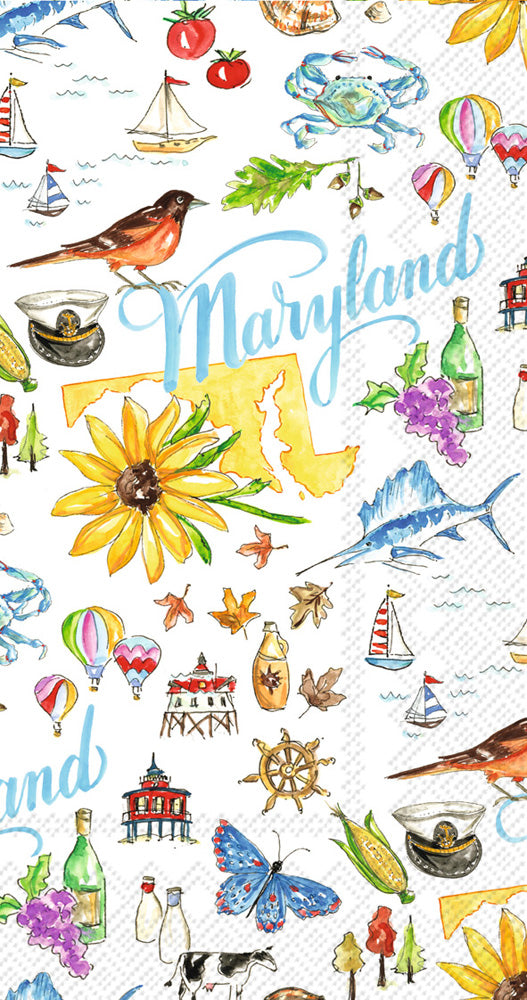 Maryland State Collection Guest Towel